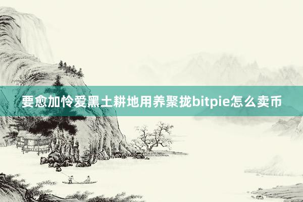 要愈加怜爱黑土耕地用养聚拢bitpie怎么卖币