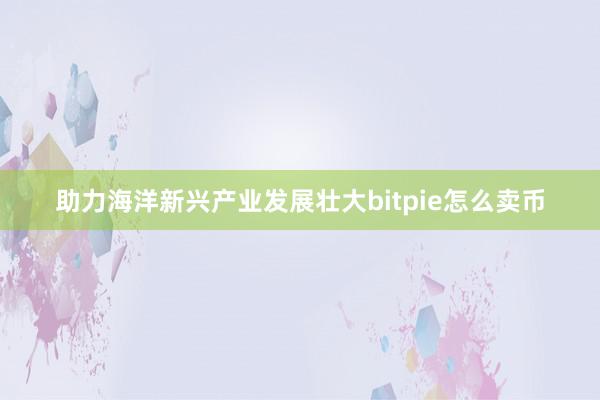 助力海洋新兴产业发展壮大bitpie怎么卖币