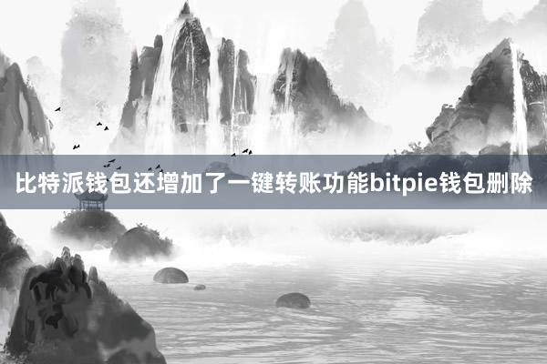 比特派钱包还增加了一键转账功能bitpie钱包删除