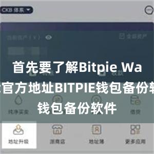 首先要了解Bitpie Wallet官方地址BITPIE钱包备份软件