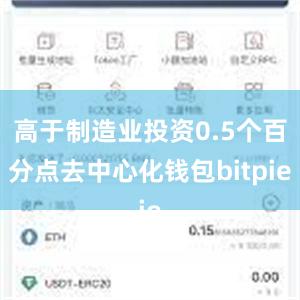 高于制造业投资0.5个百分点去中心化钱包bitpie